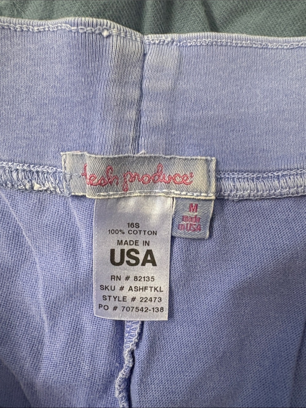 fresh produce Women’s Pull-On Athletic Shorts — Red, Slate Blue, and Purple - Picture 3 of 3